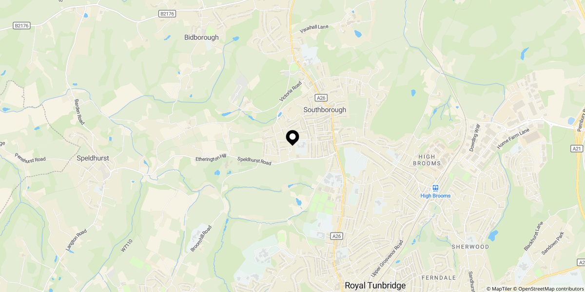 Approximate location of Manor Road, Southborough, Tunbridge Wells, TN4 0LB