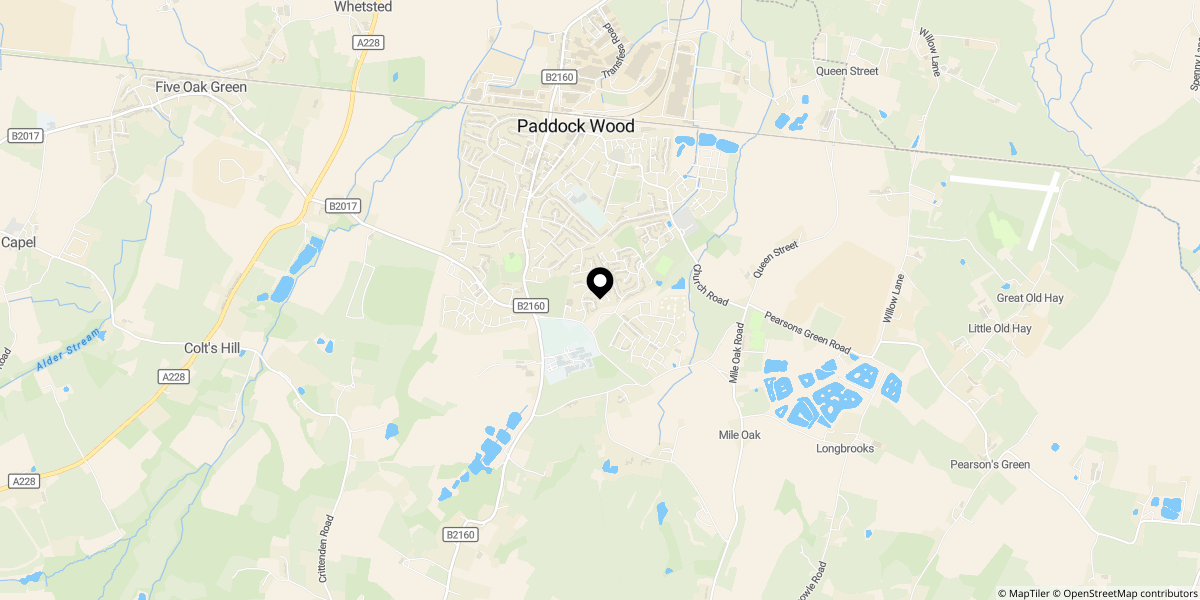 Approximate location of The Violets